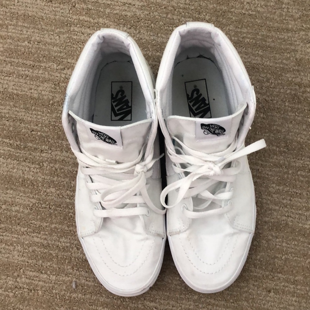 Vans Canvas High Top Bright White - image 2